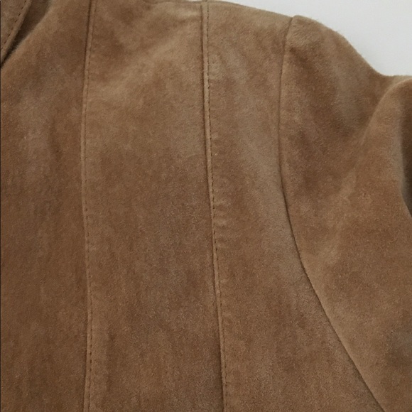 Margaret Godfrey Camel Suede Jacket - Picture 5 of 9